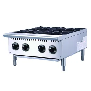 American style Commercial gas range stove Stainless steel Kitchen equipment With Safety Valve Gas 4 burner Stove gas burner