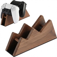 Support double pour manettes en bois massif pour Xbox Series X/S, Xbox One, PS5, Switch Pro – Cadeau pour Gamer Homme – Fabriqué en Chine