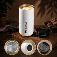 Gobelet de voyage élégant et droit pour café, 510 ml, isotherme sous vide, pour latte glacé d'été, vente en gros OEM ODM