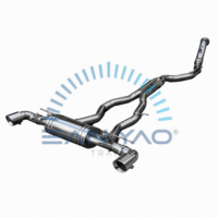 Système d'échappement Catback Valvetronic haute performance en acier inoxydable poli miroir, fabriqué par Sanyao ou par une usine OEM/ODM, garantie 2 ans