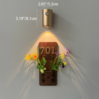 Lampu Dinding LED Pintu Masuk dengan Sensor Gerak, Peredupan Berkelanjutan, Pemasangan Magnetik untuk Kamar Tidur, Lemari, Kabinet, Tangga