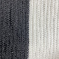 Panier à linge rond en corde de coton bicolore style nordique, grand format, avec poignées intégrées, pour vêtements, couvertures, serviettes, rangement de chambre d'enfant