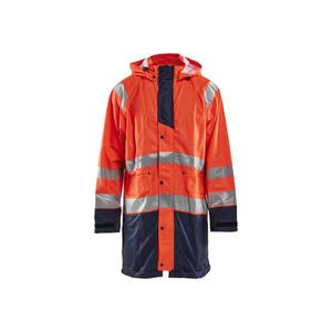 BLAKLADER - 432420005389S Rain Level 1 <b>Hi</b>-<b>Vis</b> <b>jacket</b> <b>Orange</b>/Navy blue - EAN 7330509571118 ALL WEATHER PROTECTION - Product Image 1