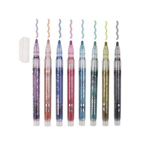 Color Outline Metallic Marker Double Line Paint Pen for Gift Cards Painting DIY Photo Album <b>Scrapbook</b> Crafts - Product Image 3