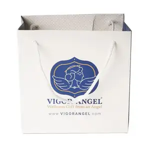 Saco de papel kraft personalizado para presente de festa, sacola de mão personalizada barata para fornecedores de sacolas de mão de papel baratas