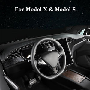 ABS voiture accessoires décoration LHD tableau de bord contrôle Central revêtement d'habillage moulures intérieures pour <span class=keywords><strong>Tesla</strong></span> modèle <span class=keywords><strong>X</strong></span> modèle S 2019 - Product Image 2