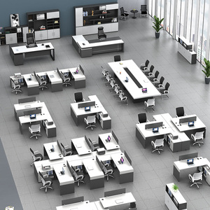 <strong>Office</strong> <strong>Desk</strong> and Chair Combination <strong>Office</strong> Card Space Card Seat Modern Screen Workstation Company Computer <strong>Desk</strong> - Product Image 6