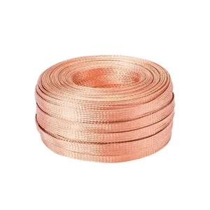 flexible copper braid grounding braid copper tinned 25mm2 wholesale