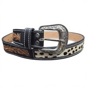 BS INTERNATIONAL High Quality Cow Hide Leather Vintage Skull Steel Buckle Eco-Friendly Lightweight Men's Belt India Long Lasting - Product Image 6