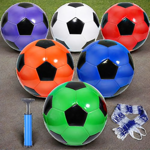 Soccer <b>Ball</b> Set 6 Colors Inflated Packing Durable for Children Play Size 4 - Product Image 2
