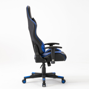 Vente en gros de chaises de sport électroniques en cuir PU bleu chaise d'ordinateur confortable <span class=keywords><strong>PC</strong></span> de jeu avec appui-tête - Product Image 3