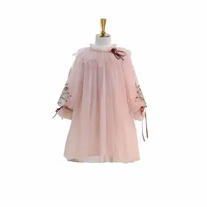 Vêtements Boutique pour enfants, robes de princesse, motif brodé à la main, vêtements indiens, de fête, Boutique en ligne, nouvelle collection 2020