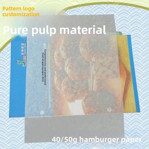 Waxed <b>Paper</b> Offset Printing Single Side Personalized Custom Printed Greaseproof <b>Paper</b> - Product Image 3