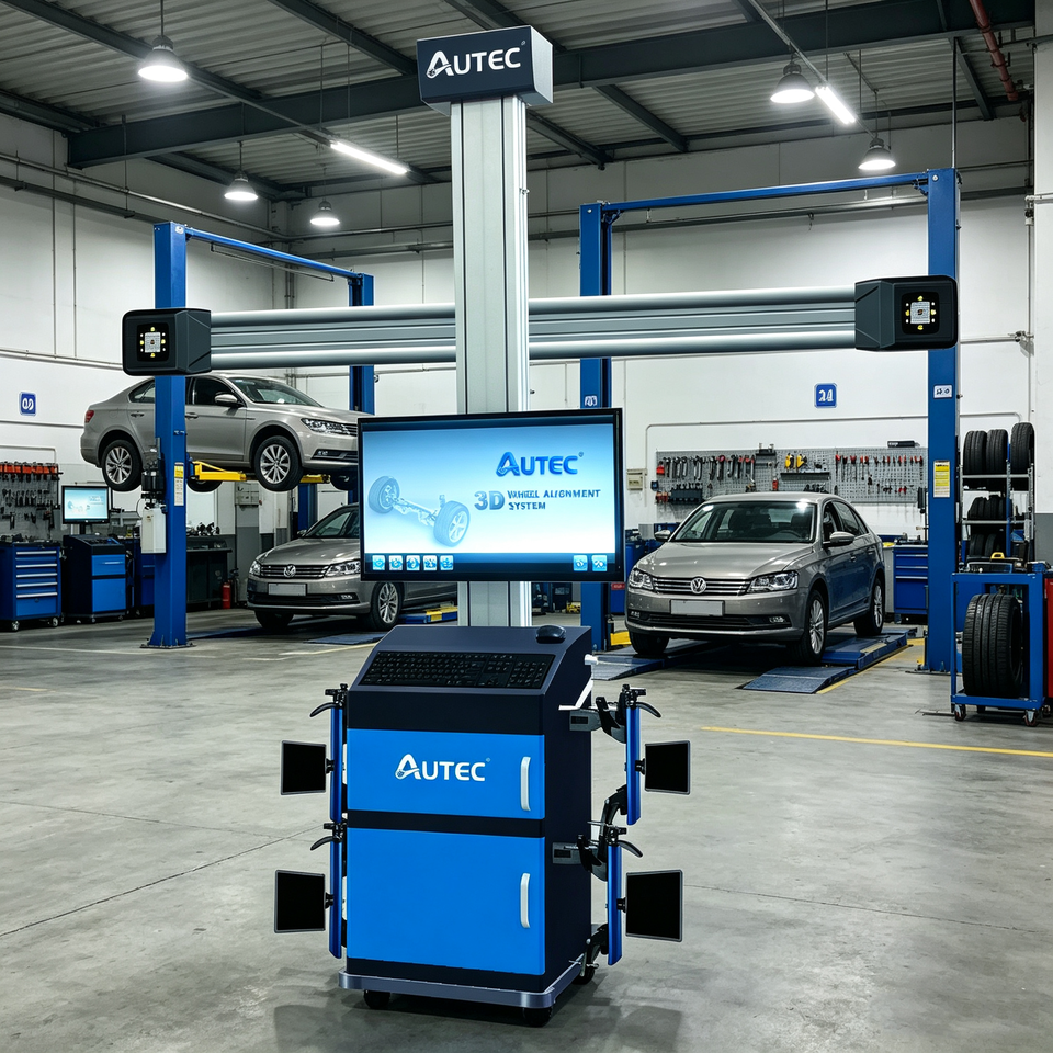 Lignment Machine AUTEC Car Scissor Lift Two-post Lift Tire Changer Dynamic Wheel ...