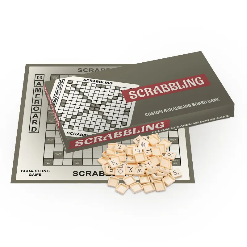 Engels Intelligent Plastic Scrabbles Tegels Bordspel Spelling Woordspel Kinderen Desktop Puzzel Bordspel