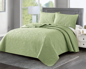Easy Care Polyester <strong>Quilted</strong> Bedspread <strong>Throw</strong> Over Large Sofa Bed Cover Blanket - Product Image 3