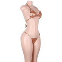 Tenue de danse exotique personnalisée, sous-vêtements à paillettes en écailles de poisson, ensemble de costumes de bar, tenue de scène scintillante pour boîte de nuit