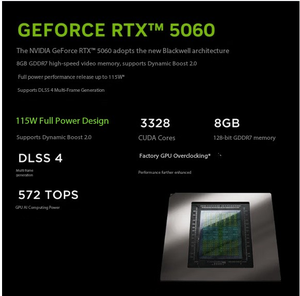 Y7000 IRX10BKEI714650HX24G51211C (5060 8G) แล็ปท็อปสีดำคาร์บอนคริสตัล SSD RTX 5060 11 Pro Stock - Product Image 3