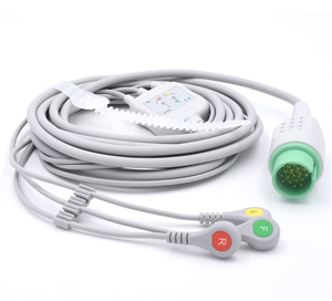 Cable de ECG de 5 Derivaciones Spacelabs con Conector Snap AHA 90367 Ultraview 90369 Ultraview 90496 Ultraview - Product Image 1