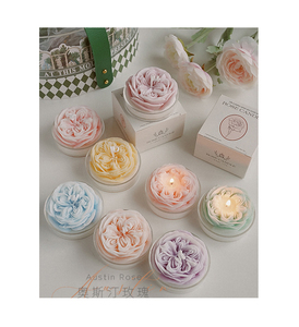 Bán Buôn Handmade Sinh Nhật Hương Thơm Hoa <span class=keywords><strong>Austin</strong></span> Sang Trọng Thơm Nến Sáp Đậu Nành - Product Image 2