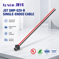 Harness Kabel Custom SM2.5 2 Pin Single End dengan Desain Pengunci Samping Original dan Kabel Merah Hitam Berlapis Timah Lurus