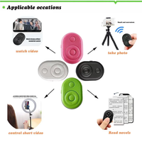 Mise à niveau de l'obturateur sans fil Tiktok Accessoires de caméra Selfie Stick Télécommande de téléphone portable pour le système Tiktok Android et IOS