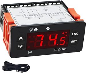 ETC-961 Digitaler Thermostat Temperaturregler Feuchtigkeitsregler Thermometer Hygrometer Kühlungsalarm 220V NTC-Sensor - Product Image 1