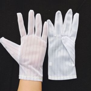 Gants antistatiques ESD confortables, respirants, enduits de polyester et de caoutchouc nitrile, gants de protection pour le travail, soudage de taille XL, vente en gros - Product Image 4