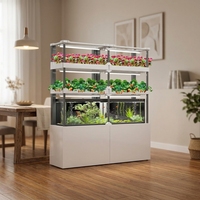 Système aquaponique vertical automatique Seedafarm pour balcon, pour usage domestique, plantation hydroponique avec pompe et garantie d'un an