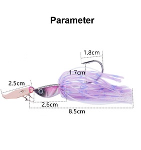 Esche artificiali 7 g10g14g esche per esche jig buzz con jig heads con gonna in silicone per esche d'acqua dolce - Product Image 3
