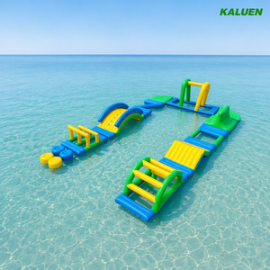 Parcours d'obstacles aquatiques gonflables, parc aquatique flottant, jeu de parcours d'obstacles aquatiques gonflables pour le lac, la mer, les jeux aquatiques - Product Image 2