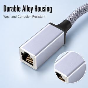 Конвертер USB 3.0 в Gigabit Ethernet (тип C в RJ45) для ноутбуков, настольных компьютеров и расширения возможностей подключения - Product Image 3