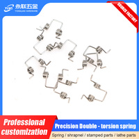 OEM Service Personnalisé Double Ressort De Torsion En Acier Inoxydable 304 Fil Formant pour Électroménager Mécanique Couleur Personnalisée