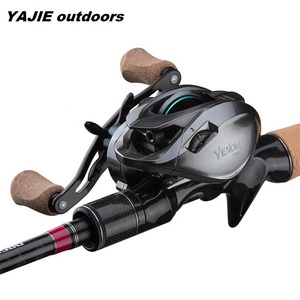 Moulinet de pêche Baitcasting de bonne qualité, équipement à tambour fixe, ratio de 8.1:1, frein à friction d'une force max de 8kg - Product Image 2
