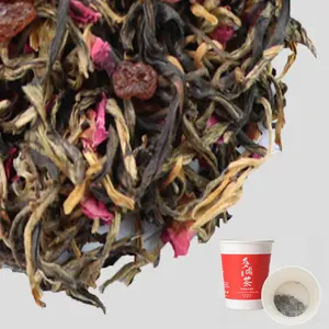 Wholesale Paper Cup Instant Tea Loose Leaf Herbal Tea Organic Rose Black Tea