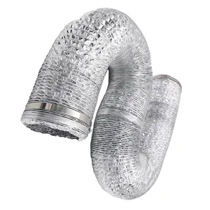 Non-Insulated Flex Air Aluminum Ducting Dryer Vent Hose for HVAC Ventilation