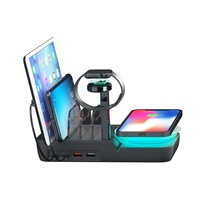 Support de chargeur CE OEM Station de charge sans fil à ports multiples Chargement simultané pour plusieurs téléphones et pour Ipad