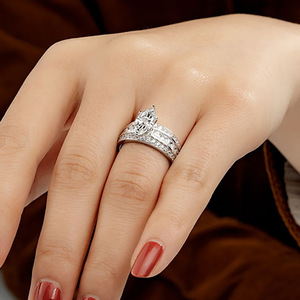 Anello a Forma di Marquise, Design Creativo, Anello da Dito per Donne - Product Image 6