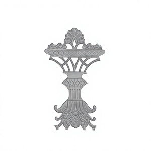 Modernos Paneles de Rejilla para Balcón de Hierro Fundido y Aluminio Gris, sin Marco, Ajustables, Moldeados en Arena, Altamente Pulidos - Product Image 1