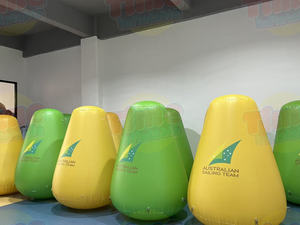 Bouées gonflables publicitaires en PVC avec ventilateur intégré, étanches et durables pour les événements aquatiques - Product Image 2