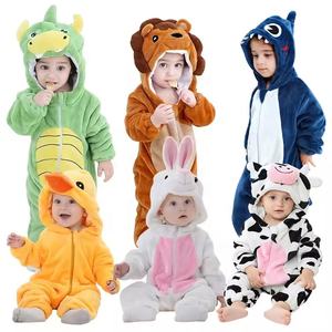 Dibujos animados niño algodón forro niños espesar dinosaurio doble capa Animal <span class=keywords><strong>disfraz</strong></span> bebé mamelucos <span class=keywords><strong>disfraz</strong></span> bebé mono - Product Image 1