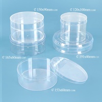 Boîte ronde en acrylique transparente SUNSHING Factory, boîte à bonbons, boîte cadeau en plastique, emballage transparent pour bonbons et chocolats avec couvercle