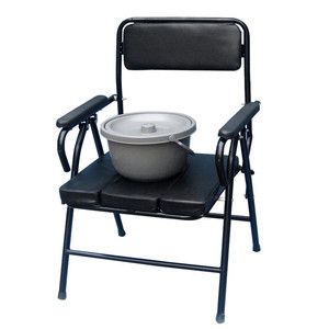 <b>Commode</b> <b>Chair</b> Foldable With Bucket For Elderly Pregnant Disabled Home Use - Product Image 2
