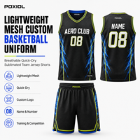 Ensemble d'uniformes de basketball personnalisés en maille légère 100 % polyester, respirant, séchage rapide, anti-bactérien, maillot d'équipe sublimé, Royaume-Uni