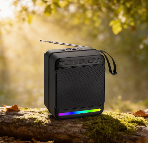 Mobile Holder Speaker Solar Panel Speaker TWS Portable Music Player Rechargeable Battery Perfect for Extended Use