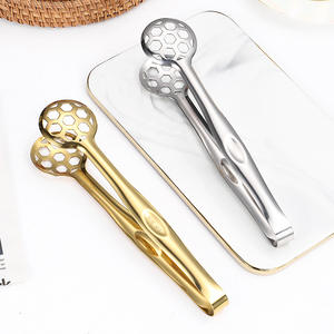 Pinzas de cocina al por mayor Syh1216 de acero inoxidable de grado alimenticio con filtro de malla, clip dos en uno de metal - Product Image 6