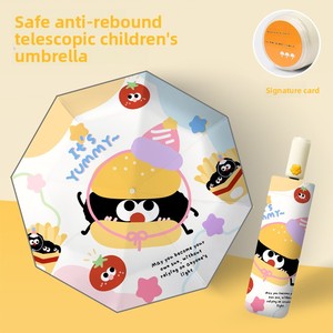 Nuevo Paraguas Plegable Automático con Diseño de Garra de Gato para Niños, con Triple Pliegue y Protección Anti-Reflejante, para Niños y Niñas de Primaria - Product Image 5