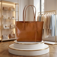Sac à bandoulière de luxe grande capacité, couleur unie simple, fermeture éclair, doublure en polyester, nouvelle collection 2026, polyvalent et tendance pour femme