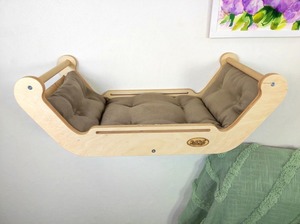 เฟอร์นิเจอร์ทันสมัย เตียงติดผนังพร้อมชั้นวางของ บ้านสัตว์เลี้ยงสุดเก๋ - Product Image 2