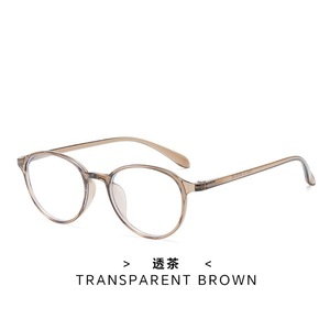 Monture de lunettes ronde SPOEN marron anti-lumière bleue pour femmes, correction de la vue, style visage ovale - Product Image 4